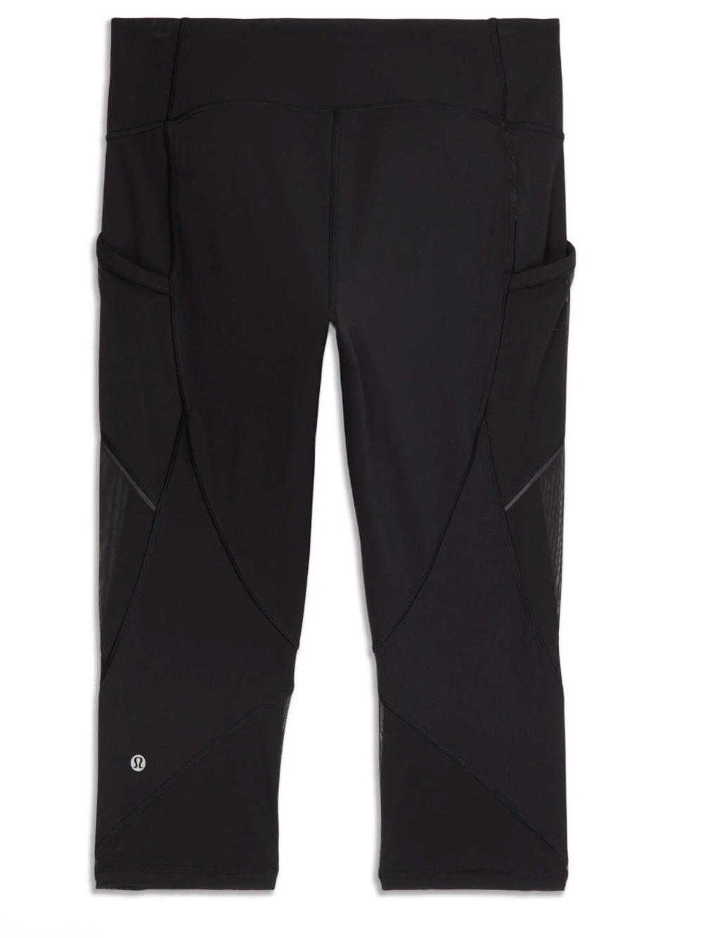 lululemon athletica Black Cropped leggings with Side Pockets